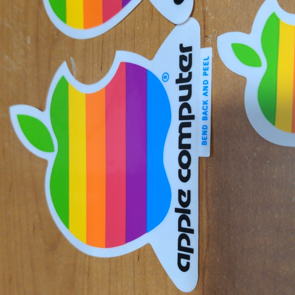 Vintage Apple Computer Stickers - Picture 2 of 7